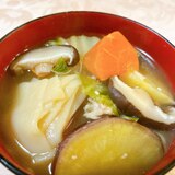 ひもかわうどん入り豚汁